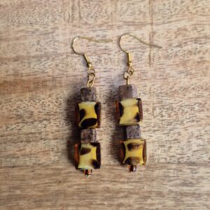 Tijgerprint oorbellen