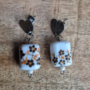 Bloempatroon oorbellen