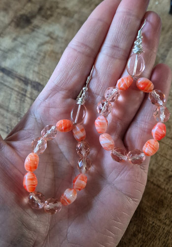 Koraal oorbellen 2 - Afbeelding 2