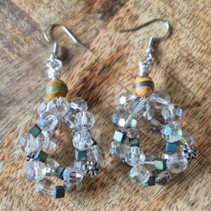 Transparante oorbellen