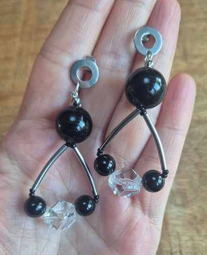 Oorbellen zwart - Afbeelding 2