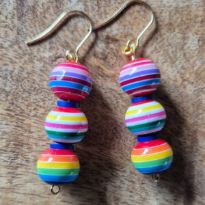 Regenboog oorbellen