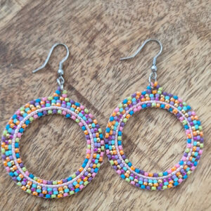 Zomerse rocailles oorbellen