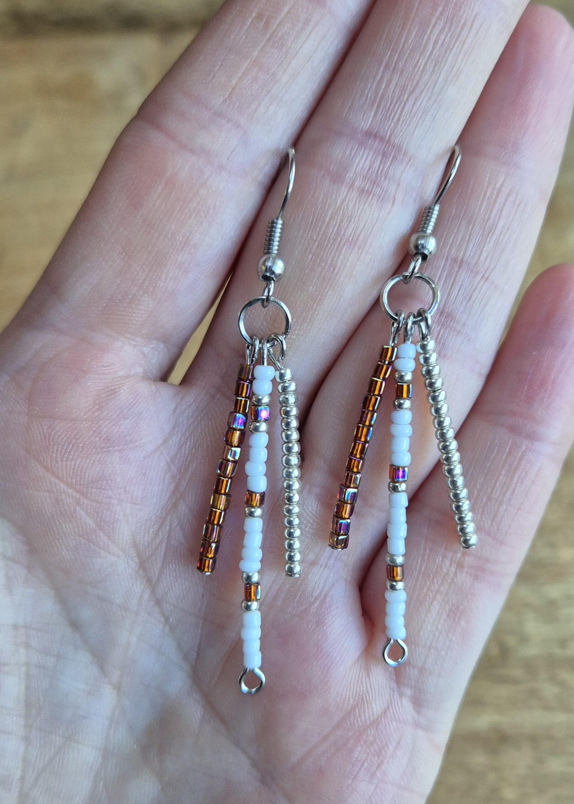 Rocailles oorbellen - Afbeelding 2