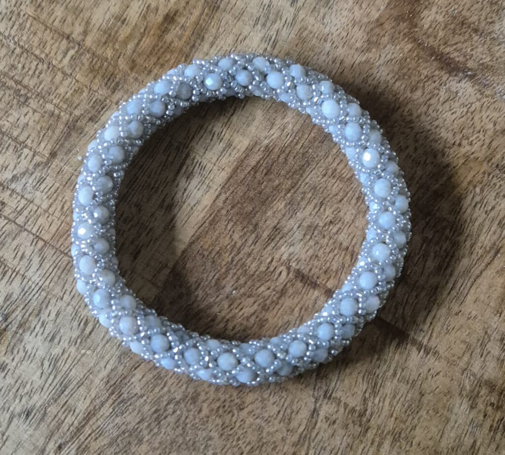 Roll-over armband grijs