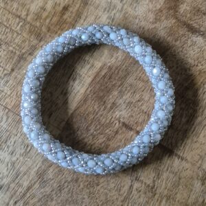 Roll-over armband grijs