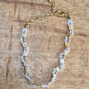 Witte tila armband
