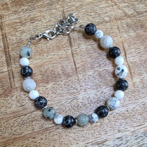 Armband diverse natuursteen