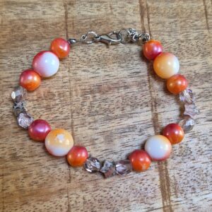 Armband oranje rood