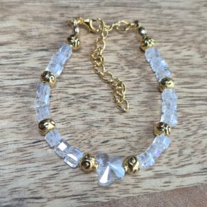 Transparant vlinder armbandje