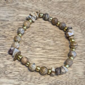 Natuursteen jaspis armbandje