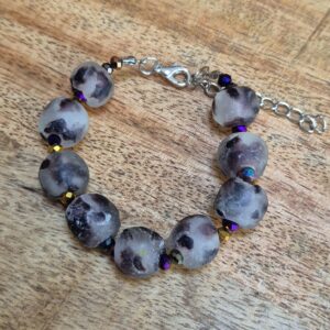 Glaskralen armband 12mm