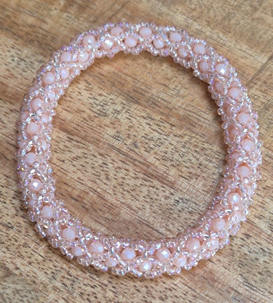 Roze Roll-over armband