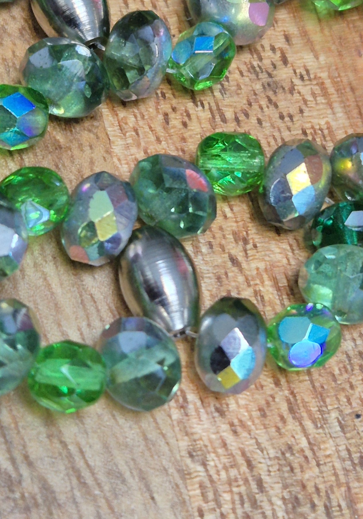 Groene facet armband - Afbeelding 2