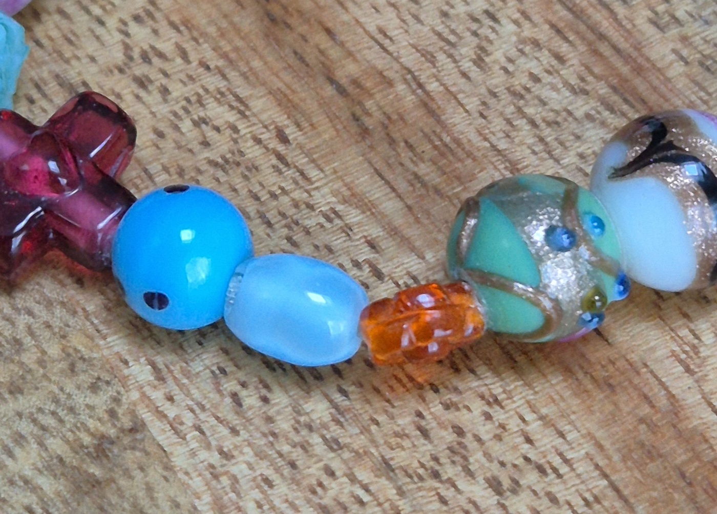 Glaskralen armband divers - Afbeelding 3