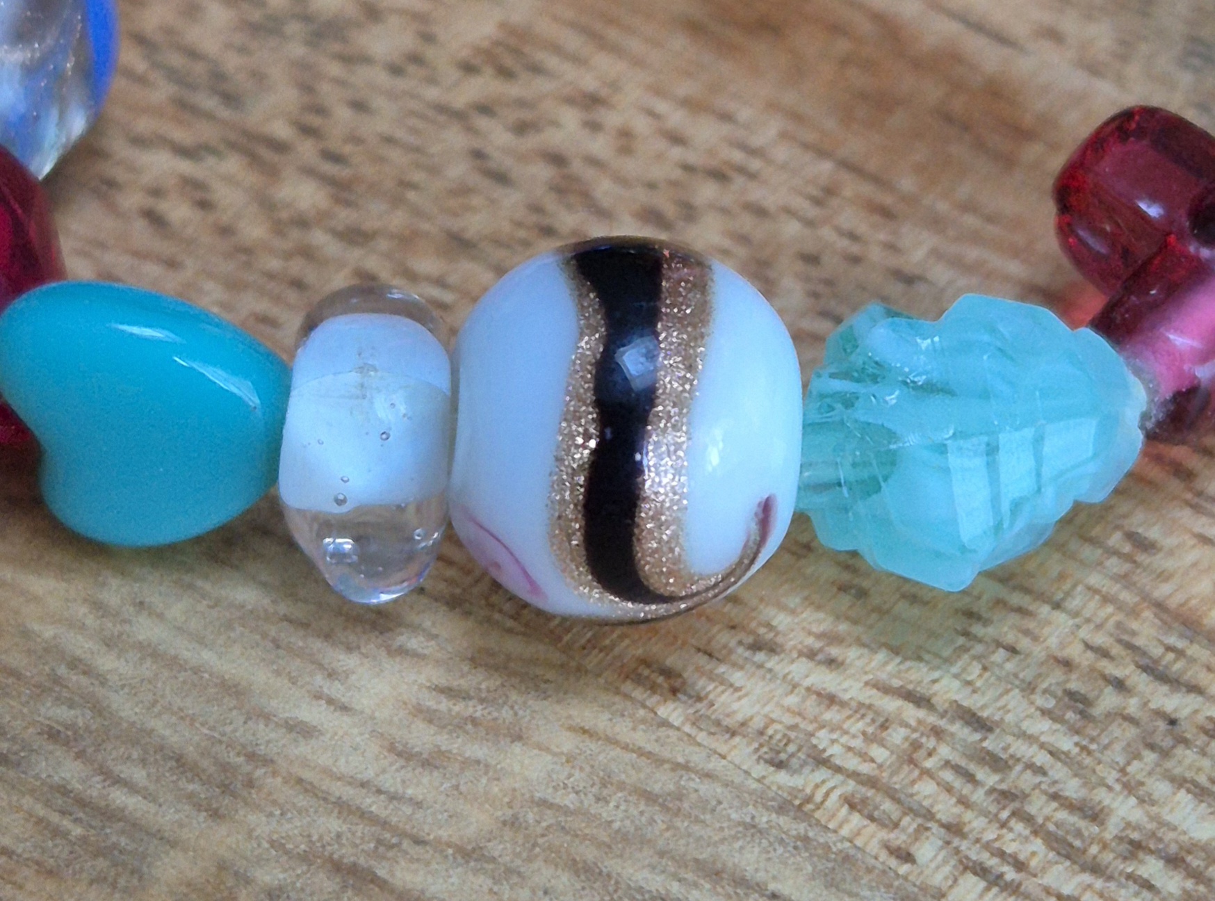 Glaskralen armband divers - Afbeelding 2