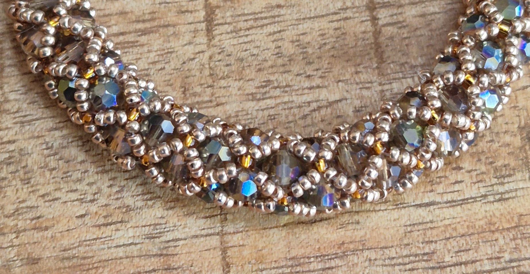 Brons bruine armband roll-over - Afbeelding 2