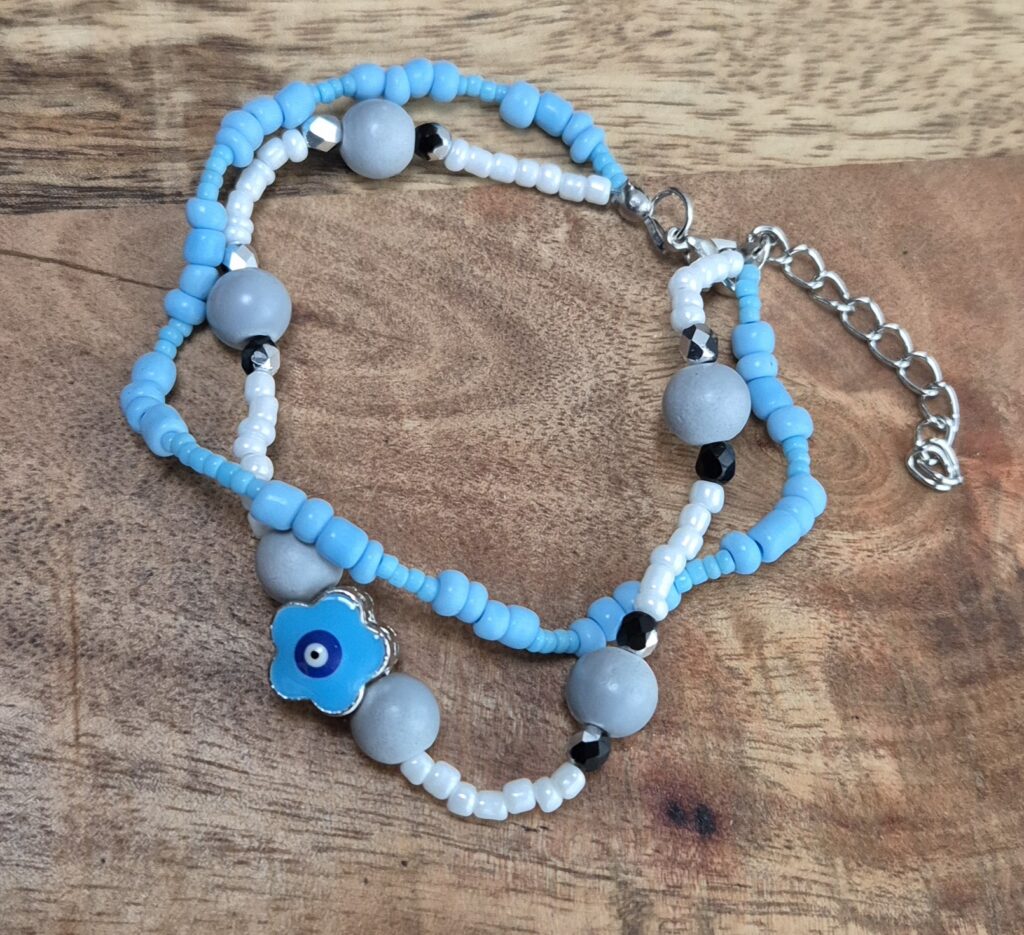 Baby blauwe armband