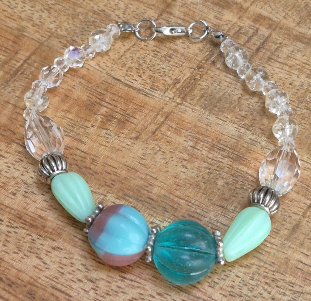 Glaskralen armband