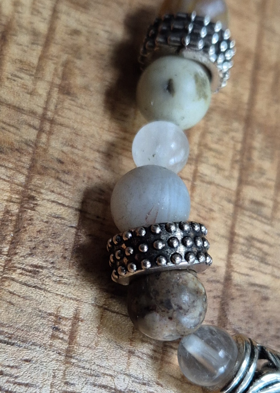 Aardetinten natuursteen armband - Afbeelding 3