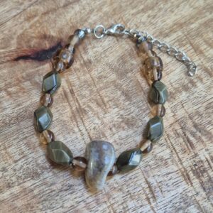 Groen bruine armband