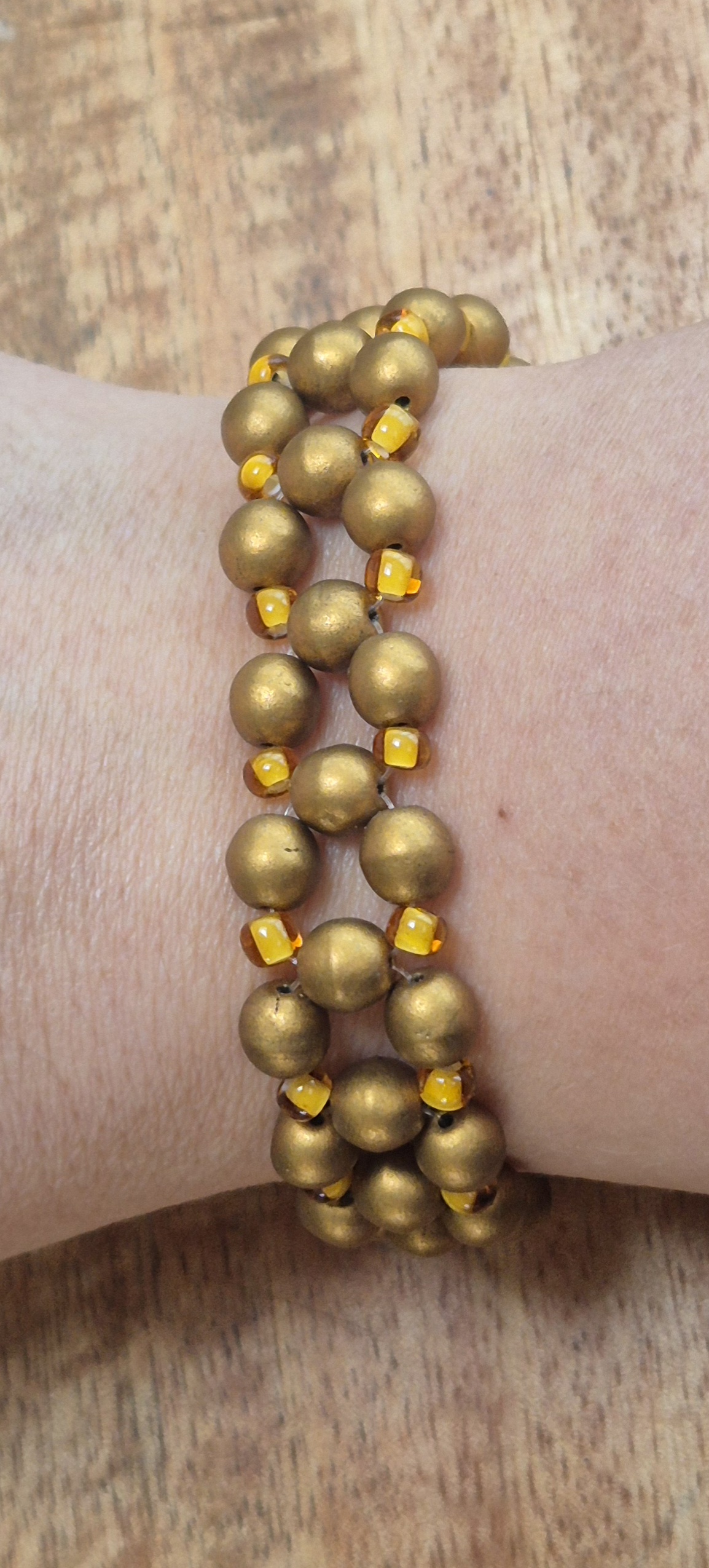 Goudkleurige armband - Afbeelding 3