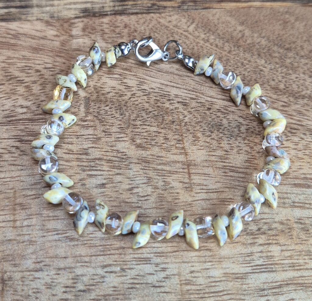 Tsjechische glaskralen armband