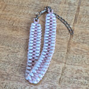 Oud roze superduo armband