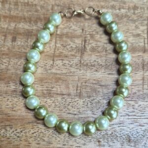 Groene glasparel armband