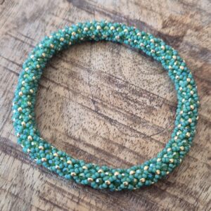 Groene roll- over armband