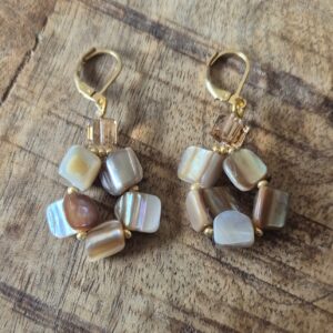 Natuurlijke schelp oorbellen