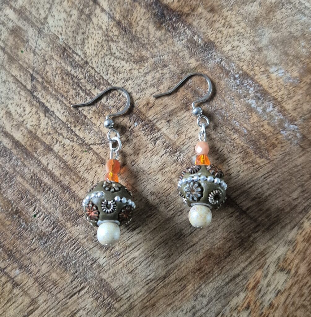 Sunset boho oorbellen