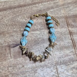 Jaspis turquoise armband