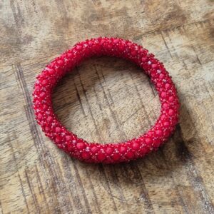 Rode roll-over armband