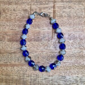 Blauwgrijs armband