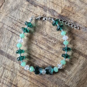 Groene armband bloem