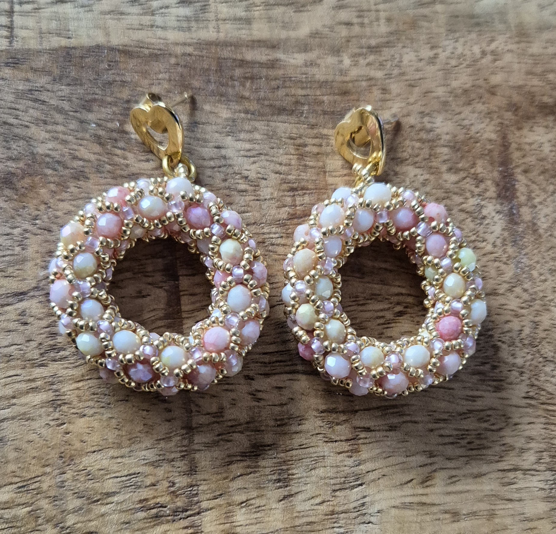 Pastel oorbellen